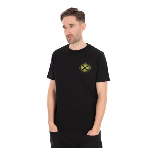 Matrix Large Fade Logo T-Shirt - Black/Lime