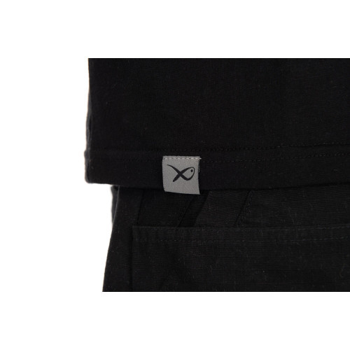 Matrix Large Fade Logo T-Shirt - Black/Grey