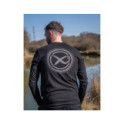 Matrix Large Fade Logo T-Shirt - Black/Grey