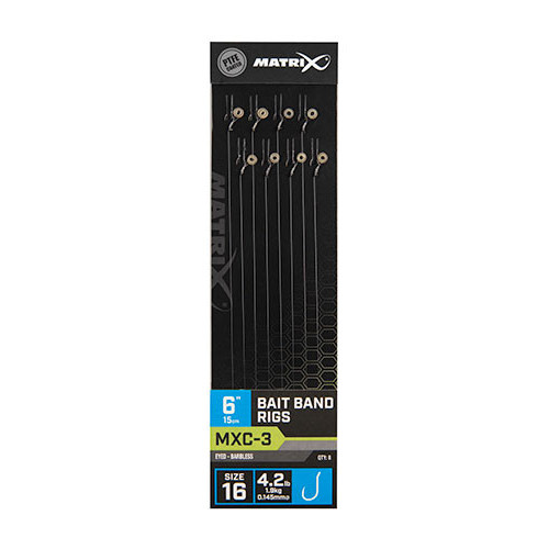 Bas De Ligne Matrix MXC-3 (15cm) / Bait Band - 8pcs 2