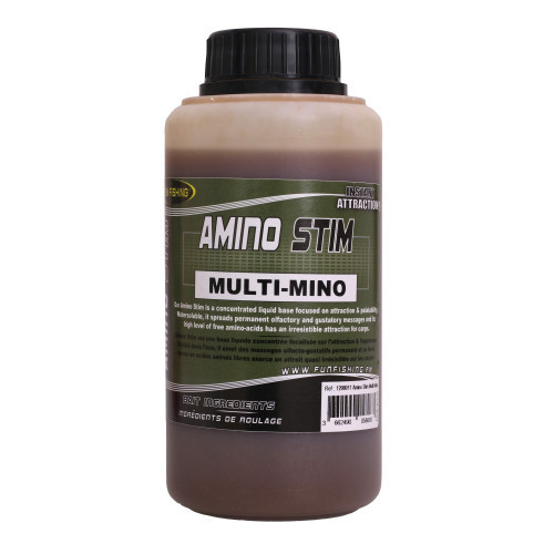 Additif Liquide Fun Fishing Amino Stim - 500ml - Multi-mino (mélange de 20 acides aminés)