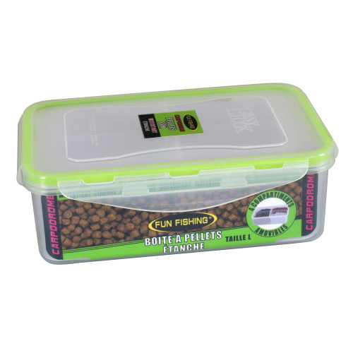 Boîte A Pellet Fun Fishing Carpodrome L Avec Compartiments