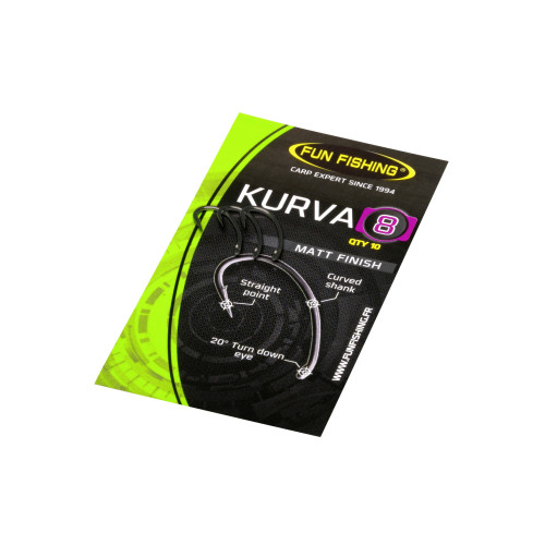 Hameçons Carpe Fun Fishing Serie Kurva - Teflonné (x10)