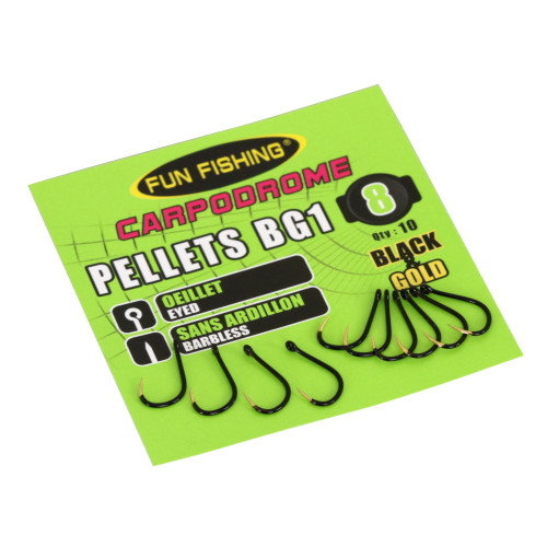 Hameçons Fun Fishing Pellets BG1 (Oeillet Sans Ardillon -...