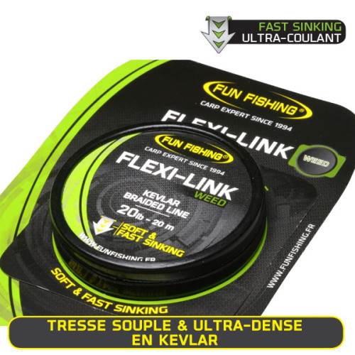 Tresse Fun Fishing Flexi Link - 25lbs - 20m