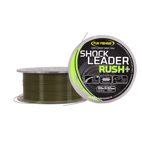 Tête De Ligne Fun Fishing Shock Leader Kaki - 100m 2